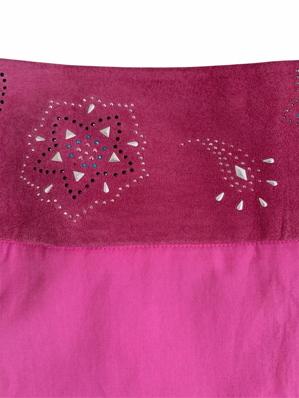 Guess Collection Y2K Vintage Pink Lace Up Suede Micro Mini Skirt Women’s Size 6 - Picture 3 of 11